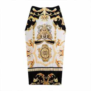 vintage spring-and-summer-female-slit-skirt