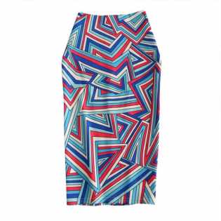 ladies spring-and-summer-slit-skirt