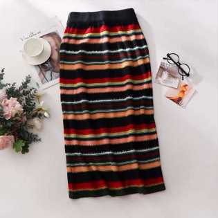 long spring-and-summer-female-skirt