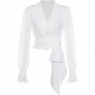 women's-new-v-neck blouse