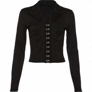 new-women's-slim-collar-black-bodice-dress