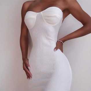 ladies-summer-strapless-gown