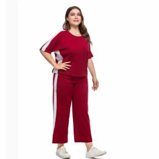 red plus size angels leisure outfit