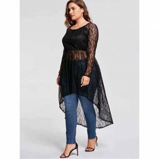 plus-size-angels-lace-hollow-out-black-dress