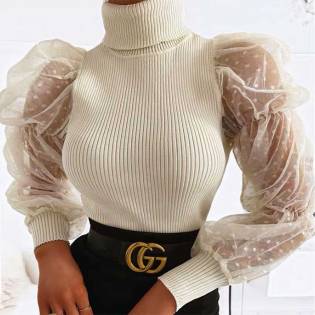 instahot-turtle-neck-mesh-sleeve-shirt