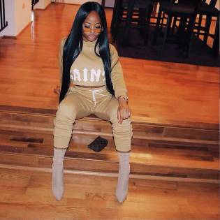 saints winter autumn-crop-top-+-pants