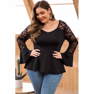 plus-size-angels-lace-sleeve-blouse