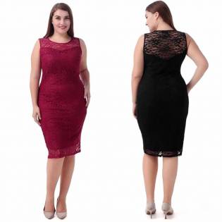 plus size angels mesh shoulder dress
