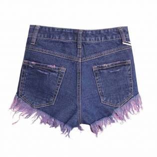 summer tassel short jean pants