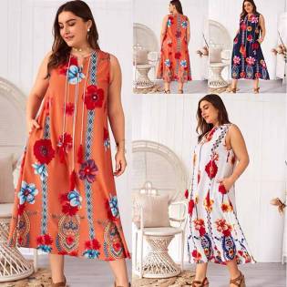 plus size angels floral gown