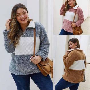 plus size angels plush pullover