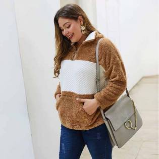 plus size angels plush pullover