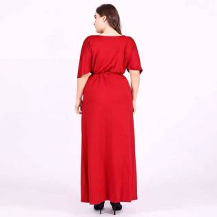 plus size angels long red gown