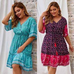plus size angels loose dress