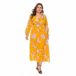 plus-size-angels-summer-sexy-yellow-gown
