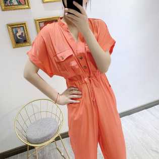 instahot fashion short-sleeve-jumpsuit for women