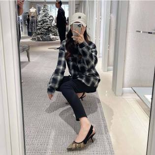 pointed lace heels 5.5cm