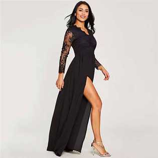 cross new hot style long sexy women's dress