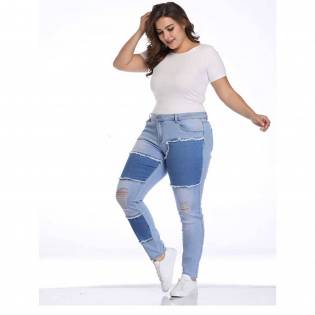 cool plus size angels elastic denim jeans