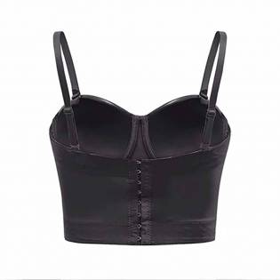 ladies leather corset camisole
