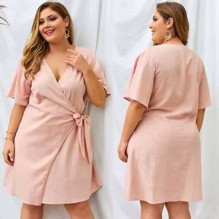 2023 plus-size-angels-elegant-lace-up-dress