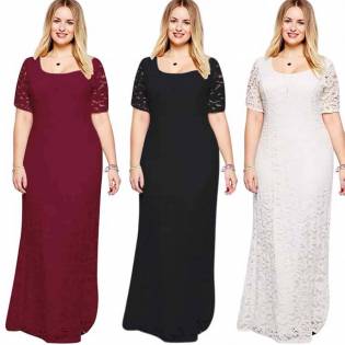 plus size angels simple prom dress