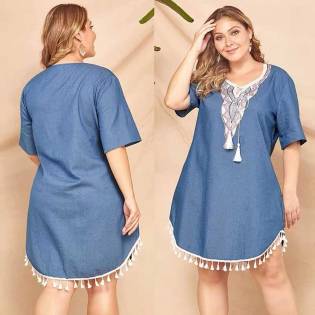 plus size angels summer light jeans shirt