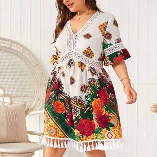 plus size angels beach dress