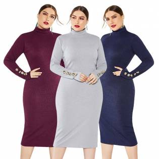 plus size angels knitted dress