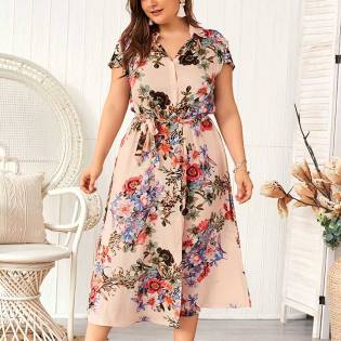 plus size angels casual gown