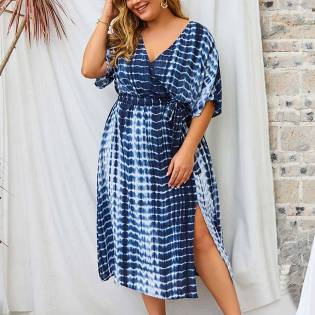 plus size angels wrap dress