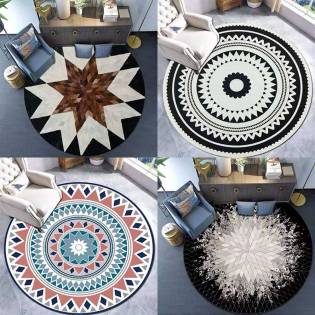 round nordic carpet