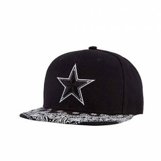 star print baseball cap