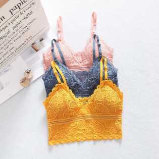 female lace vest tube underwear