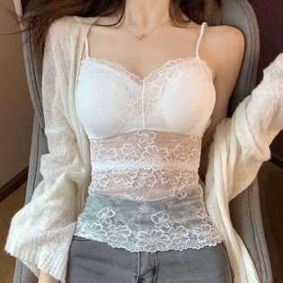 lace string sexy camisole