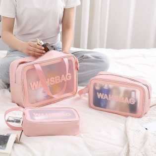 ladies transparent cosmetic waterproof bag
