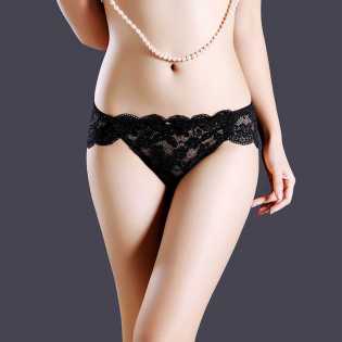 4PCS sexy hallow lace briefs