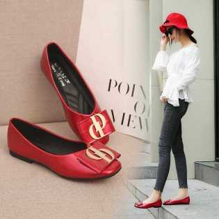 ladies simple casual flat shoes