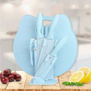 coated stainless steel kitchen knife set