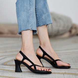 women's summer mid-heel roman shoes