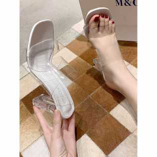 2023 summer ladies transparent heels