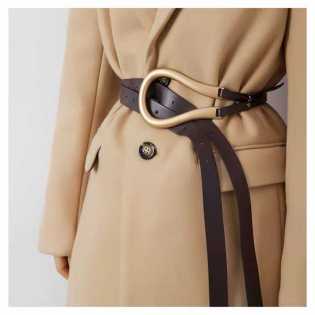 niche trendy horse buckle u-shaped belt