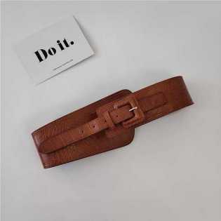 Alli pattern pin buckle outer belt