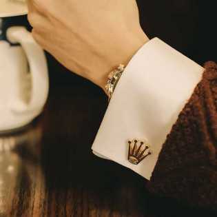 luxury coronet cufflinks