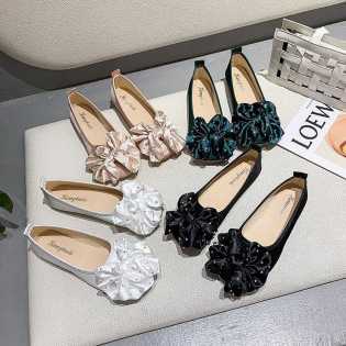 bowknot rhinestone fashion flat shoes