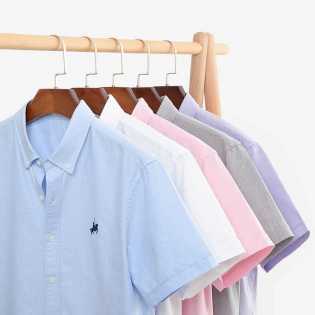 oxford pure cotton summer and autumn short sleeved shirt