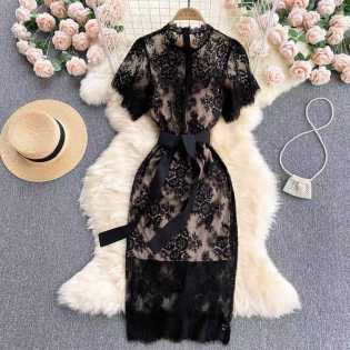 sexy luxury lace dress