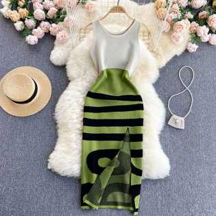 women's knitted spring casual dress