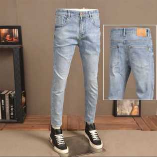 summer retro men's denim trousers