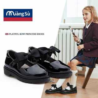 playful bow princess shoes